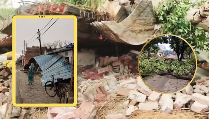 यूपी में आंधी-तूफान और बारिश से 24 घंटे में 94 मौतें, 2000 से ज्यादा गांवों की बत्‍ती गुल
