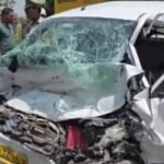 हमीरपुर में ट्रक से भिड़ी कार, हादसे में बागेश्वर धाम से लौट रहे चार लोगों की मौत