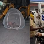 यूपी में अफवाहों के कारण पेट्रोल पंपों पर उमड़ रही भारी भीड़, मच्छरदानी लगाकर सो रहे लोग