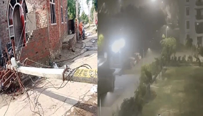 यूपी में नौतपा में भी बदला मौसम, आंधी-तूफान से उखड़े पेड़-पोल; 3 लोगों की मौत