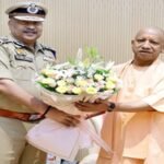 यूपी DGP राजीव कृष्ण पहुंचे मुख्यमंत्री आवास, सीएम योगी से की शिष्टाचार भेंट