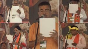 बंगाल में भाजपा के पहले मुख्यमंत्री बने सुवेंदु अधिकारी, दिलीप घोष समेत चार विधायक बने मंत्री बने