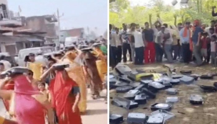 आगरा में स्‍मार्ट मीटर का विरोध, महिलाओं ने उखाड़कर फेंके; किसान यूनियन ने कहा- यूपी में नहीं लगने देगें