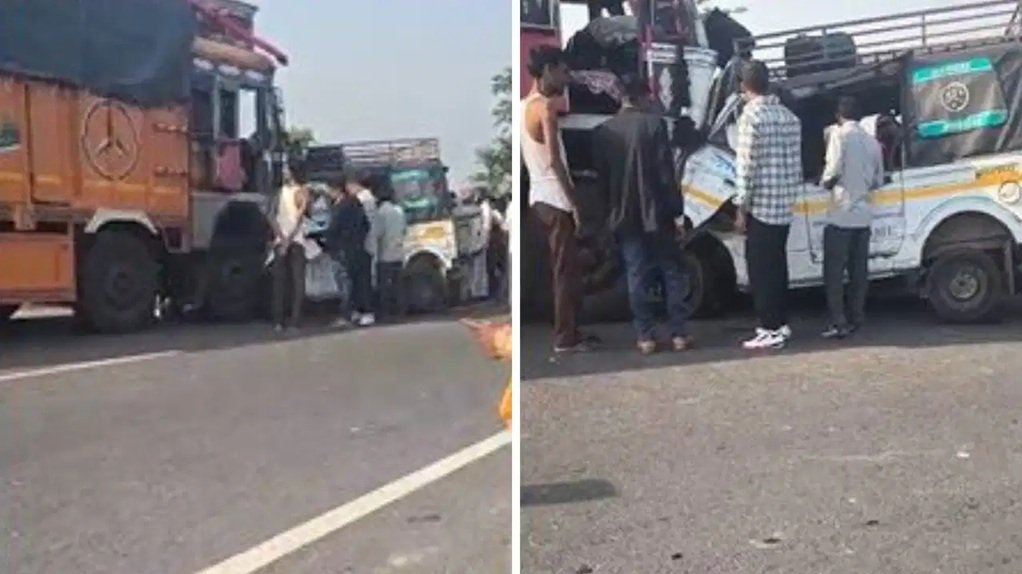 Road Accident: खीरी में भीषण हादसा, हाईवे पर ट्रक और मैजिक की भिड़ंत में आठ की मौत