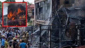 लखनऊ अग्निकांड में 15 लोगों की मौत, चार अफसर सस्पेंड; चार आरोपी अरेस्ट, जांच को SIT गठित