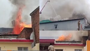लखनऊ के कोल्ड स्टोरेज में लगी भीषण आग, 6 घंटे बाद भी नहीं बुझी; 50 घर कराए गए खाली