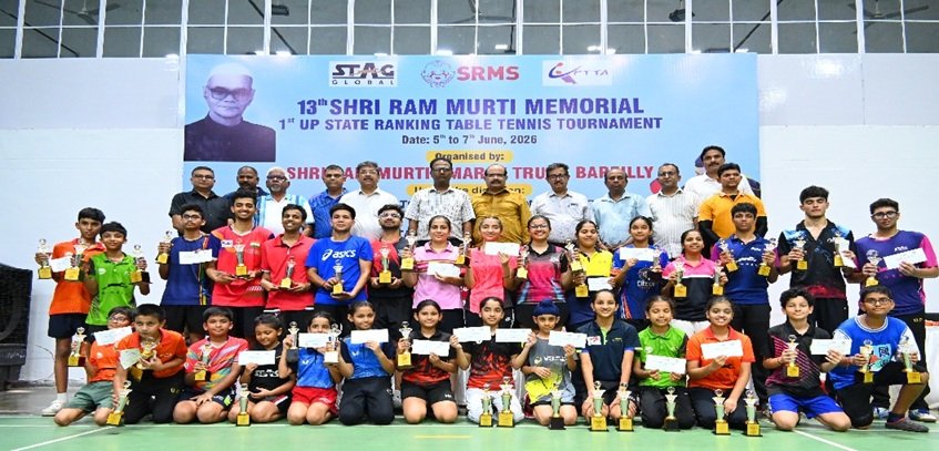 13वां श्रीराम मूर्ति मेमोरियल फर्स्ट यूपी स्टेट रैंकिंग टेबल टेनिस टूर्नामेंट का समापन, इनके नाम रही ट्रॉफी
