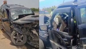 कश्मीर घूमकर लौटते समय डिवाइडर से टकराई स्कॉर्पियो, लखनऊ के एक ही परिवार के तीन लोगों की मौत