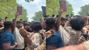 लखनऊ में कॉकरोच पार्टी चीफ दीपके बोले- आंदोलन करना सबसे बड़ी देशभक्ति, पेपर लीक के जिम्मेदार दें इस्तीफा