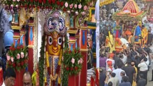 अहमदाबाद में भगवान जगन्‍नाथ की रथयात्रा, CM-उप मुख्यमंत्री ने रथ के आगे लगाई झाड़ू