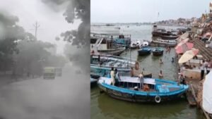 यूपी में मानसून: काशी में दशाश्वमेध घाट की सीढ़ियां डूबीं, बलिया में उफनाई घाघरा; 10 जिलों में बारिश