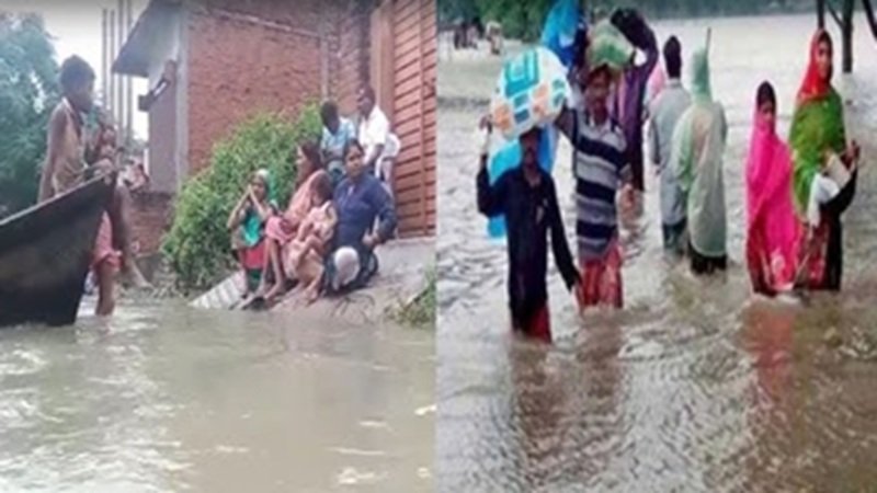 UP: नदियां उफान पर, बाराबंकी के 87 गांवों में बाढ़ का खतरा, 75 जिलों में बारिश का अलर्ट