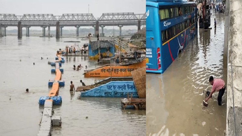लखनऊ समेत 25 शहरों में बारिश, 75 में अलर्ट; प्रयागराज में घाट डूबे, बलिया में मकान ढहा