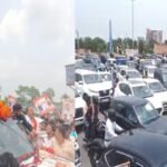 लखनऊ में भाजयुमो यूपी अध्यक्ष का शक्ति प्रदर्शन, घंटों जाम में फंसे रहे लोग