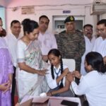 Lucknow: छावनी बोर्ड में निःशुल्क एचपीवी टीकाकरण अभियान का शुभारंभ