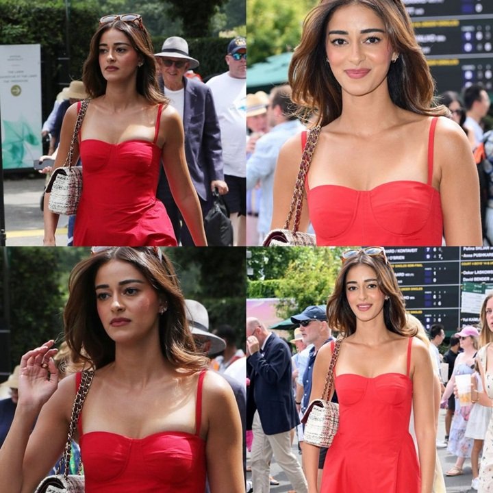 विंबलडन में दिखा Ananya Panday का स्टाइलिश अंदाज, रेड ड्रेस में लूटी महफिल